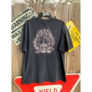 Vintage 2000 Vince Ray Throttled T-Shirt Speedo Skull Art Size XL